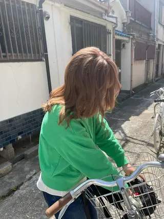 ロング カラー nowhere ノーウェアのヘアスタイル