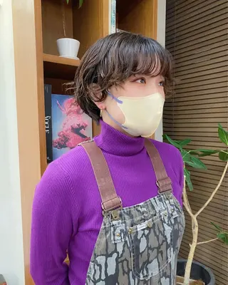 ショート パーマ Paddle所属・似合わせレイヤー/ ニュアンスパーマ高倉のヘアスタイル
