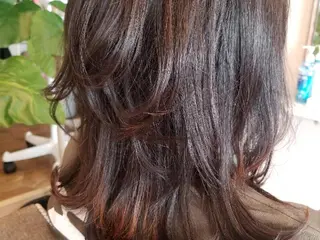 セミロング カラー Coumi 女性専用美容室のヘアスタイル