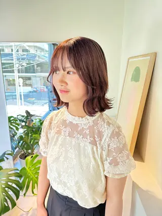 ショート カラー 髪質改善マスター 長尾勇弥/梅田中津のヘアスタイル