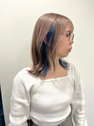 ミディアム レイヤー⭐️カラー ⭐️平川雅史のヘアスタイル