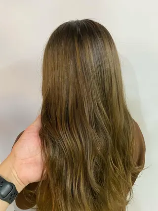 セミロング カラー パーマ ヘアアレンジ 年間1500人担当 代表 南一路のヘアスタイル