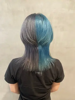 ミディアム カラー L&Co. BY LUCKHAIR所属・ブリーチ✧︎デザイン ゆうのヘアスタイル