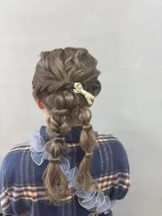 ヘアアレンジ 加納 望玖のヘアスタイル