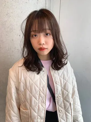 ミディアム ダブルカラー/レイヤ ー新潟駅/谷口大海のヘアスタイル