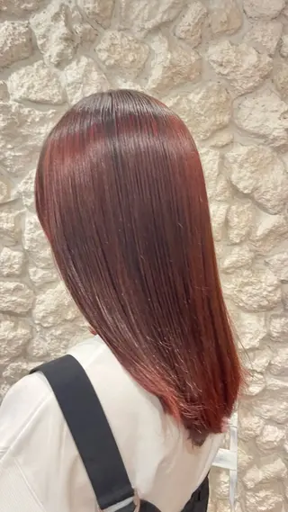 セミロング カンノ シュンのヘアスタイル