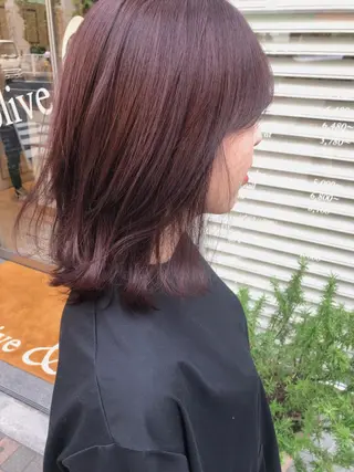 ミディアム カラー 赤み消し/透明感 🪽◝✩ 武者春花のヘアスタイル