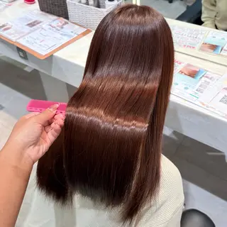 ロング 縮毛矯正/Wカラー /アレンジ🌙あまにのヘアスタイル