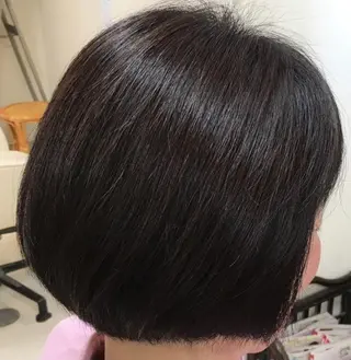 セミロング 髪質改善/マツパ 垢抜け透明カラー衣笠のヘアスタイル