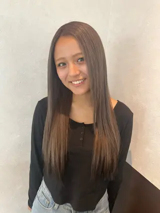 ロング EARTH長岡 🌼渡辺まい🌼のヘアスタイル