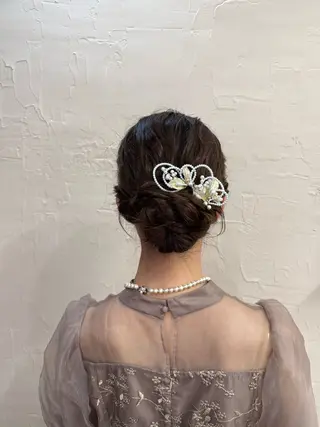 セミロング ヘアアレンジ まとまるボブ🌼 アレンジ🌼鴨下穂香のヘアスタイル