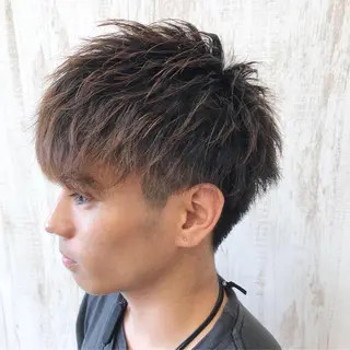 メンズ メンズパーマ波巻き 🌳大森悠登🌳のヘアスタイル