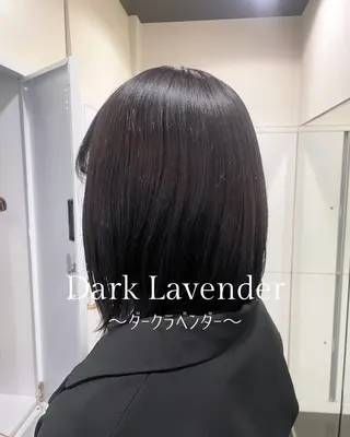 ミディアム カラー ハイトーン/レイヤー 似合わせ・ユキノのヘアスタイル