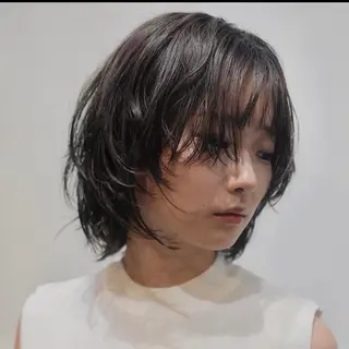 ミディアム カラー パーマ 髪質改善 /ハナオカユウキの眉毛・アイブロウイメージ