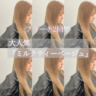ロング カラー 新宿店長 🦄ブリーチYUGOのヘアスタイル