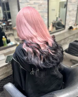 ロング カラー ハイトーンエクステ 🎩カズキ🎩のヘアスタイル
