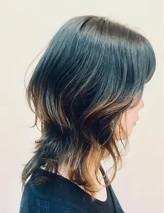 ミディアム パーマ 大野 あさみのヘアスタイル