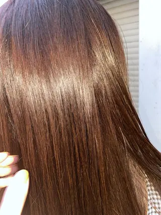 セミロング カラー お任せヘア☘️☘️ 及川渚のヘアスタイル