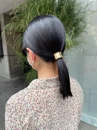 ミディアム カラー risa 。のヘアスタイル