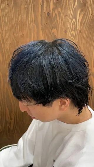 カラー パーマ メンズ lanugo 越打　優のヘアスタイル