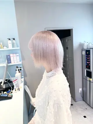 ショート カラー 🪄池袋ハイトーン 🪄ブリーチカラーのヘアスタイル