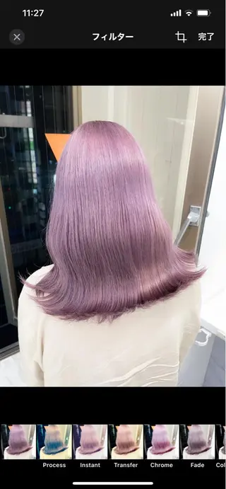 カラー ハイトーン×レイヤー カットTAKUMIのヘアスタイル
