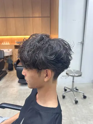 パーマ メンズ レディース／メンズ パーマ特化／内山遥斗のヘアスタイル