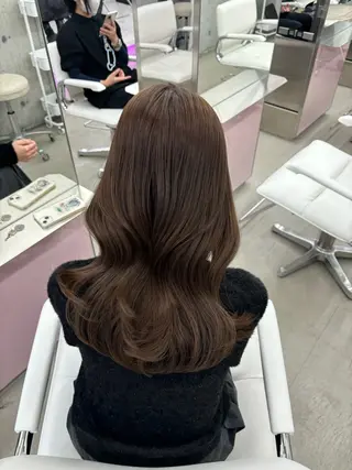 ロング 𝑨𝑴𝑰 🎀 モテガーリーヘア🤍のヘアスタイル