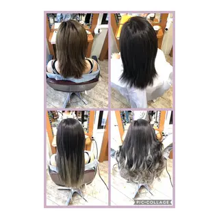 ロング カラー 100%髪質改善特化 TRUNSのヘアスタイル