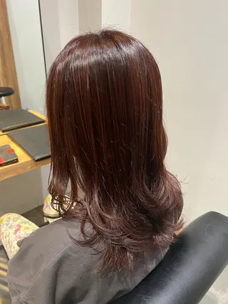 セミロング カラー Rubik's なかもずHIROTOのヘアスタイル