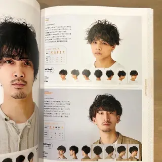 メンズ happy  man 🌸クロスパーマ🌸のヘアスタイル