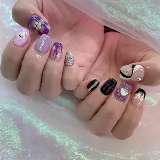 ネイル 🦋ネイルサロン ブラン🌈ゆりのネイルデザイン