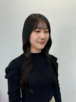 ロング sunc所属・韓国風レイヤーカット グレージュ/大希のヘアスタイル