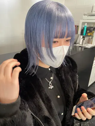 ミディアム カラー パーマ ヘアアレンジ メンズ キッズ ネイル マツエク・マツパ 艶ハイトーン/ヘア アレンジAYAKAのヘアスタイル