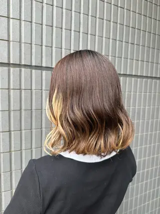 韓国レイヤー 🎀ダブルカラーのヘアスタイル