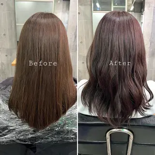 セミロング カラー 🤲ヘッドスパ🤲 たにぐちあつし🤲のヘアスタイル