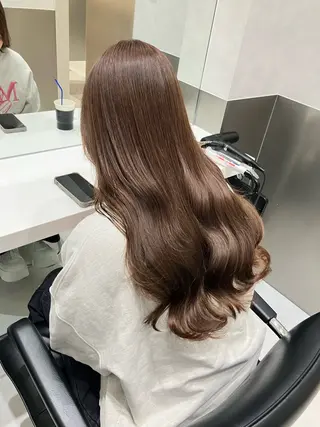 ロング カラー 💖ブリーチなし透明 感💖ASAHIのヘアスタイル