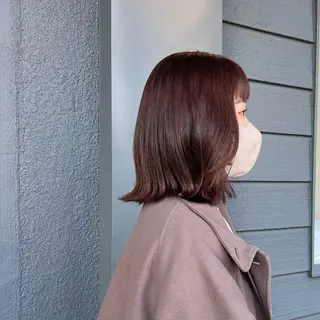 カラー シマダ ユウナのヘアスタイル