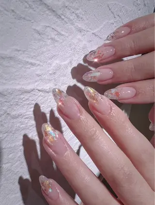セミロング めぐみのネイルサロン スタッフ練習のネイルデザイン