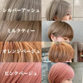 ショート カラー ブリーチなし/暖色/ 透明感/ririkaのヘアスタイル