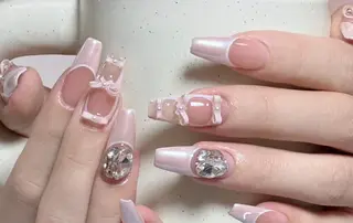 ネイル By moonネイル 🌷ワンホン/韓国風のネイルデザイン