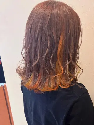 ミディアム カラー ヘアアレンジ 山中 亮司のヘアスタイル