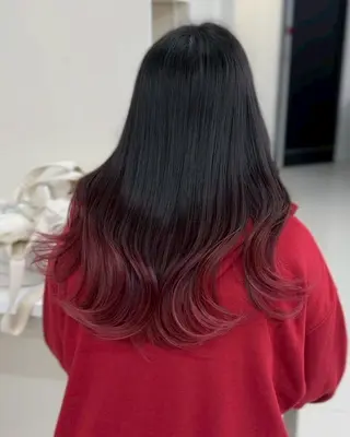 セミロング カラー 【公式】amble luxe池袋東口🩷のヘアスタイル