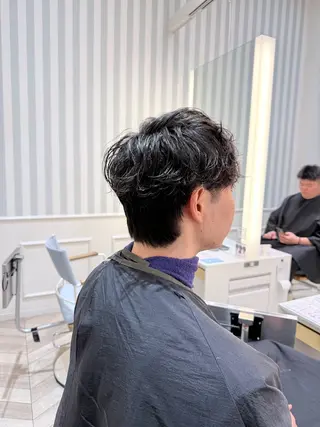 パーマ メンズ 透明感カラー🫧 幕内梨乃亜のヘアスタイル