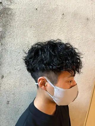 ショート パーマ メンズ 🏆メンズヘア特化 🥇代表りんぺーのヘアスタイル