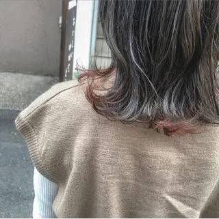 ミディアム カラー カットカラーモデル BASSA上石神井店のヘアスタイル