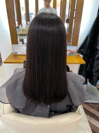 ロング 髪質改善/マツパ 垢抜け透明カラー衣笠のヘアスタイル