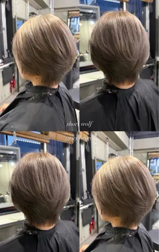 ショート カラー 佐伯 桃のヘアスタイル