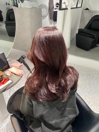 ミディアム カラー パーマ ヘアアレンジ メンズ キッズ 💖横浜ブリーチなし 💖MIHOのヘアスタイル