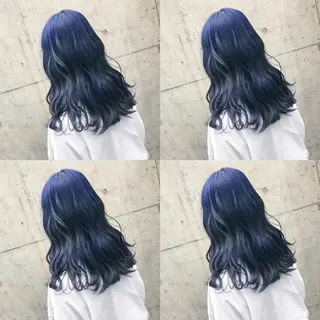 セミロング カラー ヘアアレンジ TAKUMAブリーチ /切りっぱなし🪽のヘアスタイル